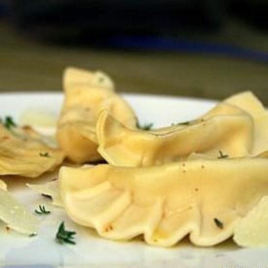 Rezeptbild: Ravioli mit Haselnussfüllung