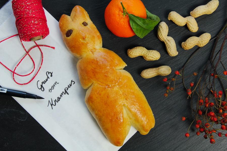 Rezeptbild: Krampus aus Germteig