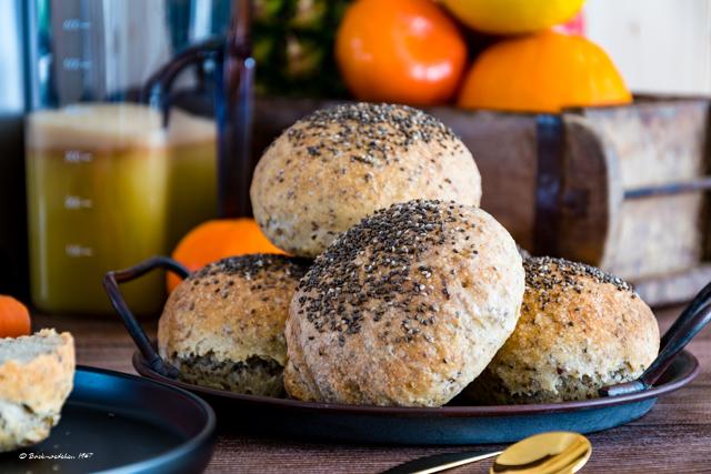 Rezeptbild: Chia-Brötchen gesund und lecker