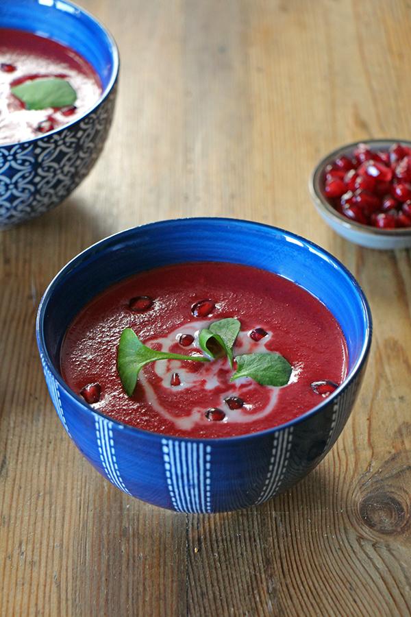 Rezeptbild: Rote-Bete-Suppe mit Kokosmilch