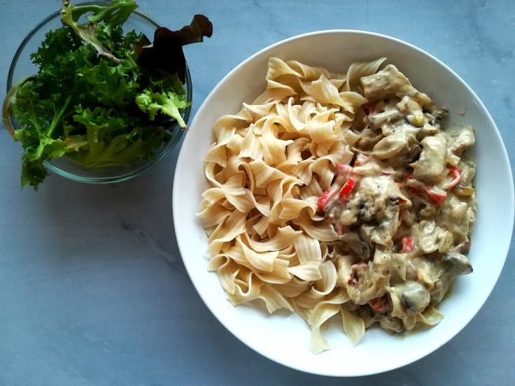 Rezeptbild: Jägerragout mit Dinkelnudeln