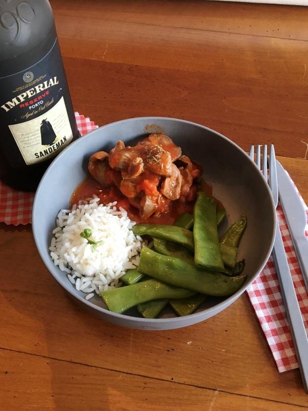 Rezeptbild: Gésiers au Porto (Hänchenmägen in Portwein-Sauce)