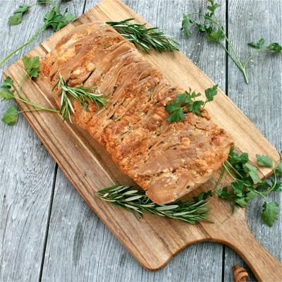 Rezeptbild: Kräuterzupfbrot mit Käse