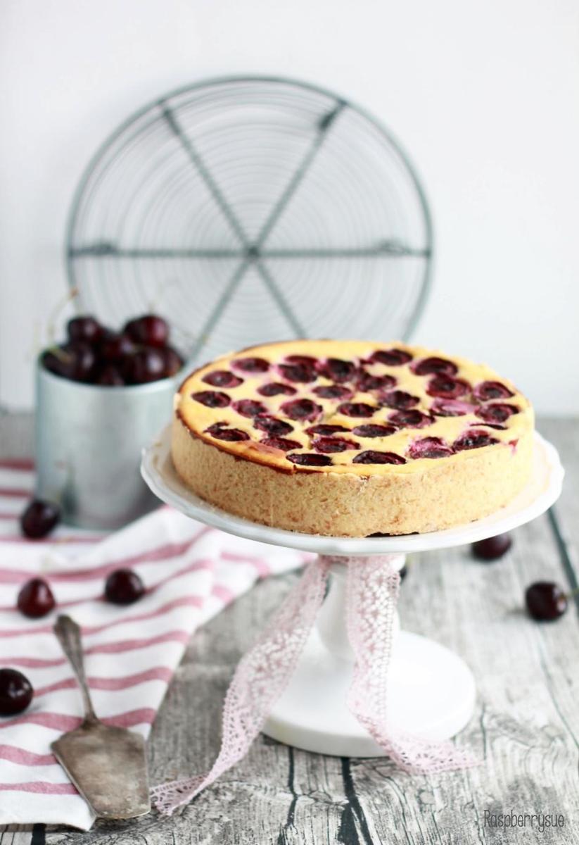 Rezeptbild: Kirschtarte mit Vanillecreme