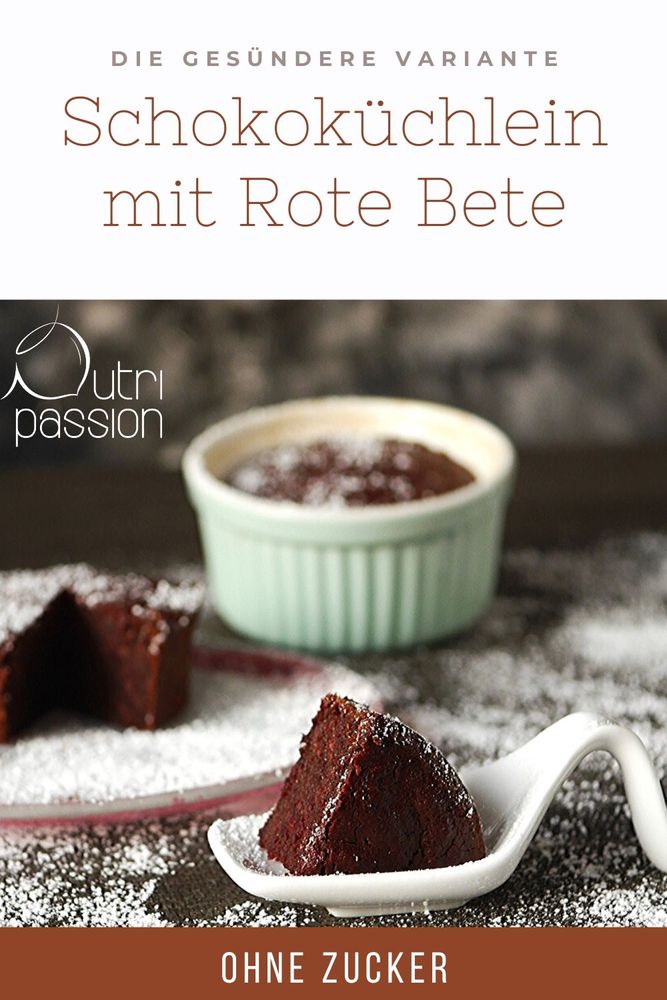 Rezeptbild: Schokoküchlein mit Rote Bete (glutenfrei)