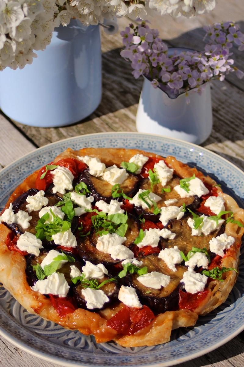 Rezeptbild: Auberginen-Tarte-Tatin à la Tim Mälzer