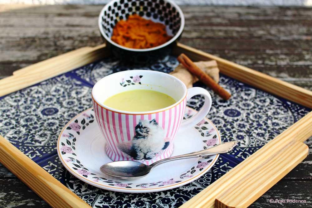 Rezeptbild: Goldene Milch auch bekannt als Kurkumalatte