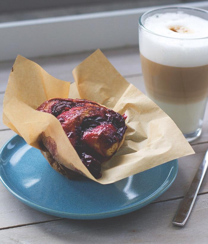 Rezeptbild: Kirsch-Scones-Schnecken