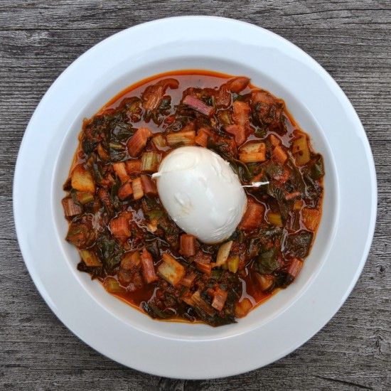Rezeptbild: Mangold mit Mozzarella