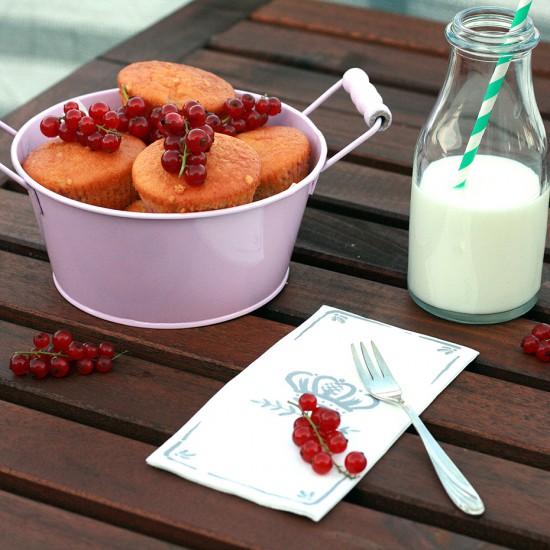 Rezeptbild: Kokos-Johannisbeeren-Muffins