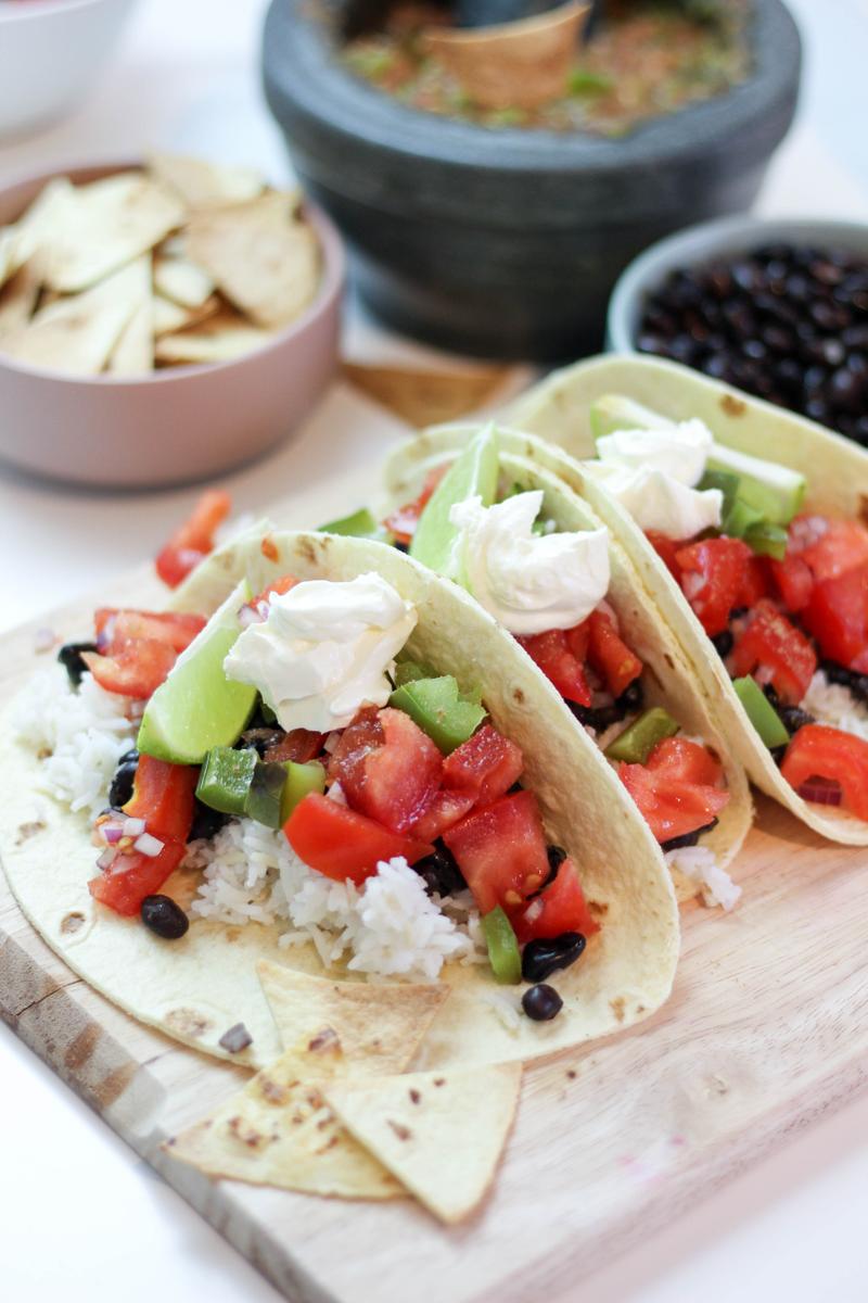 Rezeptbild: Veggie Tacos mit hausgemachter Salsa