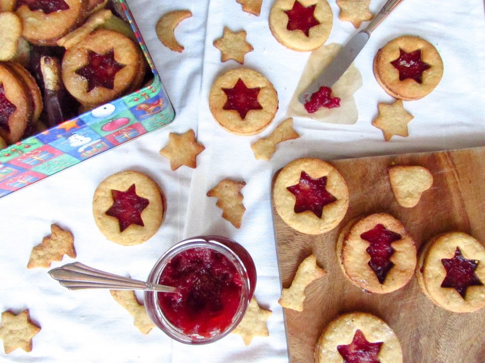 Rezeptbild: Erdnussplätzchen Linzer Art