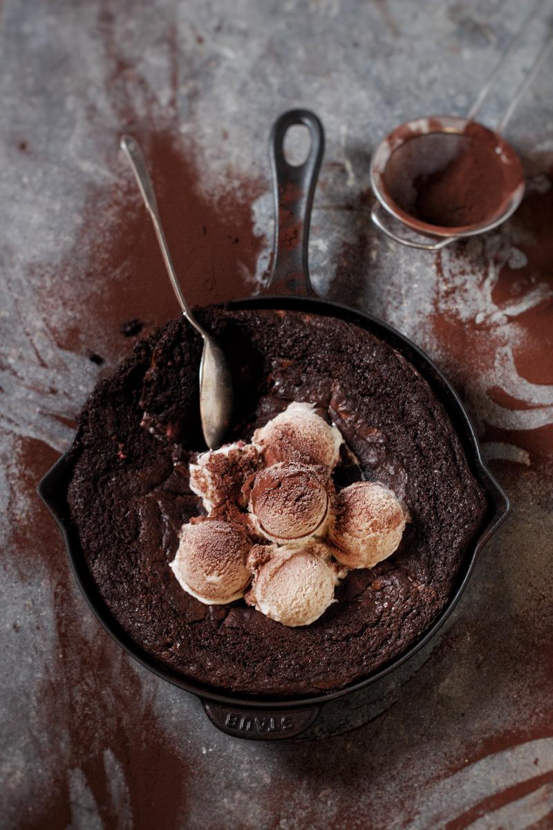 Rezeptbild: Brownie in der Pfanne