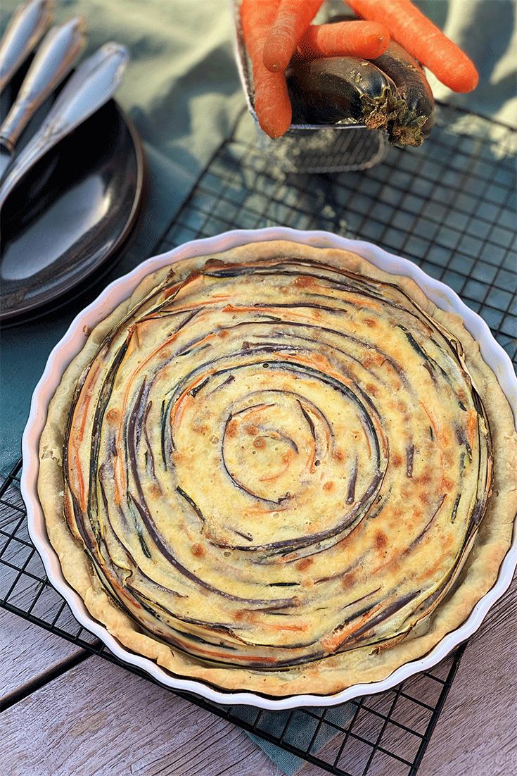 Rezeptbild: Spiral-Gemüse-Tarte