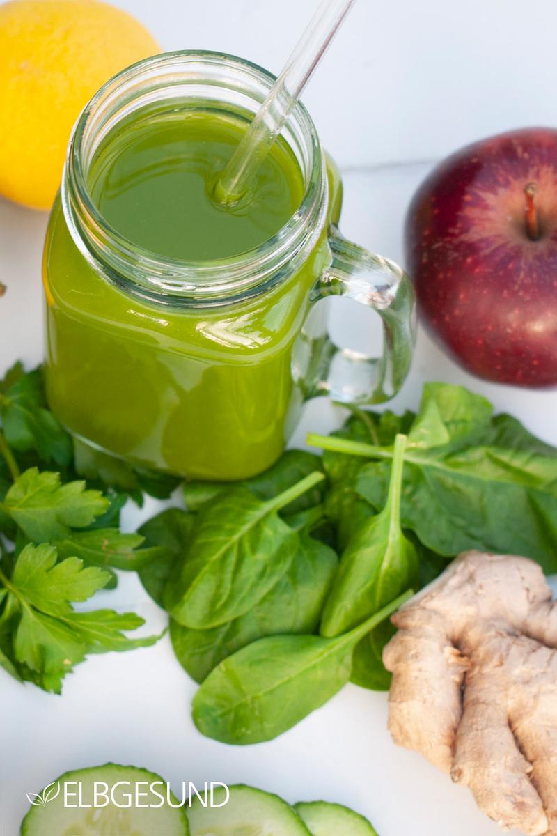 Rezeptbild: Erfahrungsbericht: Saftfasten plus Rezept Green-Juice