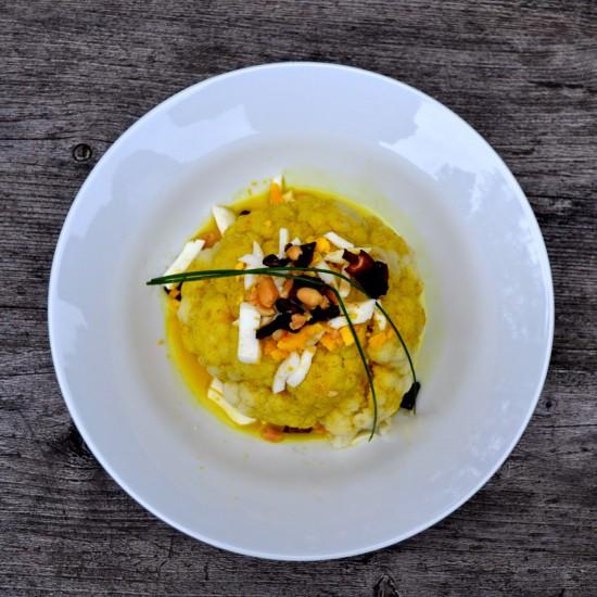 Rezeptbild: Blumenkohl mit Currysauce