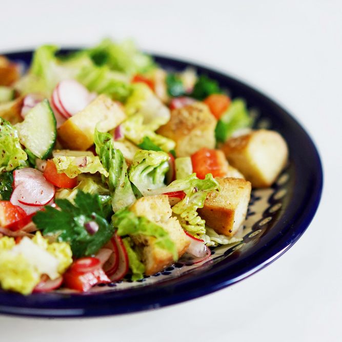 Rezeptbild: Fattoush - Libanesischer Brotsalat