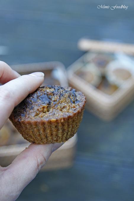Rezeptbild: Gesunde Buchweizen-Schoko-Muffins mit Karotten und Haferflocken