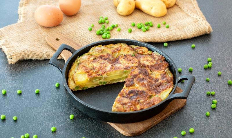 Rezeptbild: Spanische Tortilla mit Erbsen