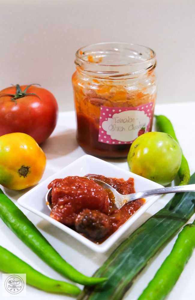 Rezeptbild: Scharfes Tomaten-Oliven Chutney