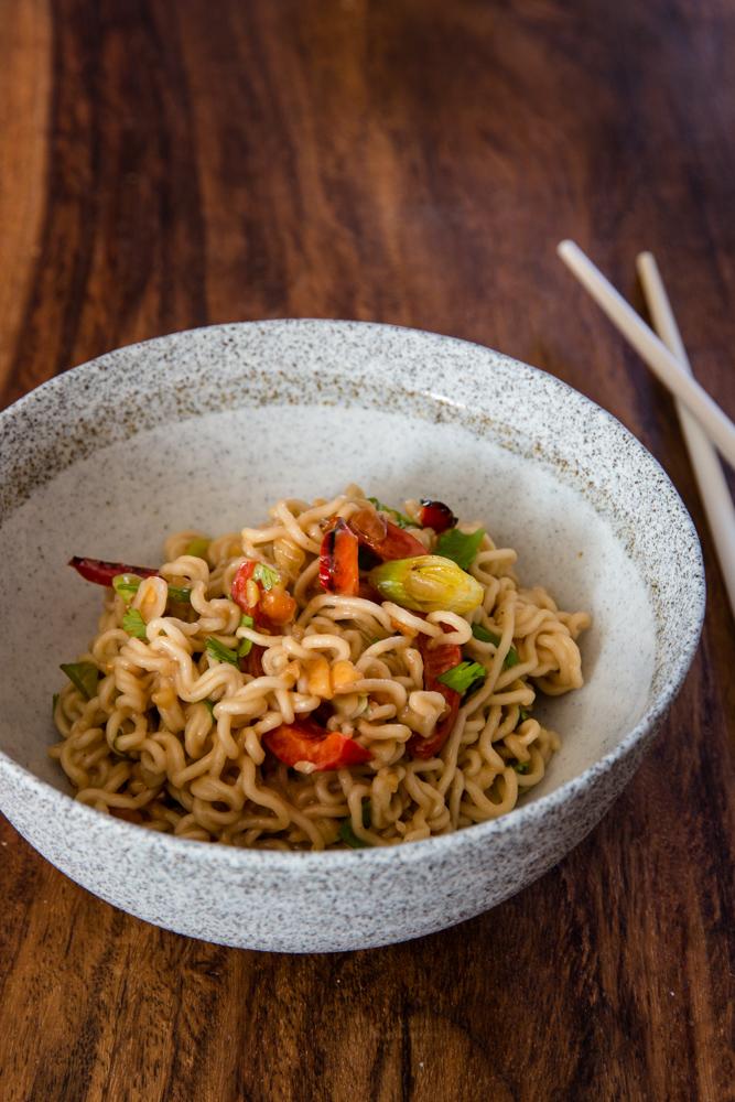 Rezeptbild: Ramen mit Erdnuss Sauce