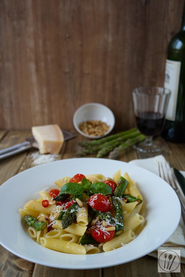 Rezeptbild: Pasta mit grünem Spargel
