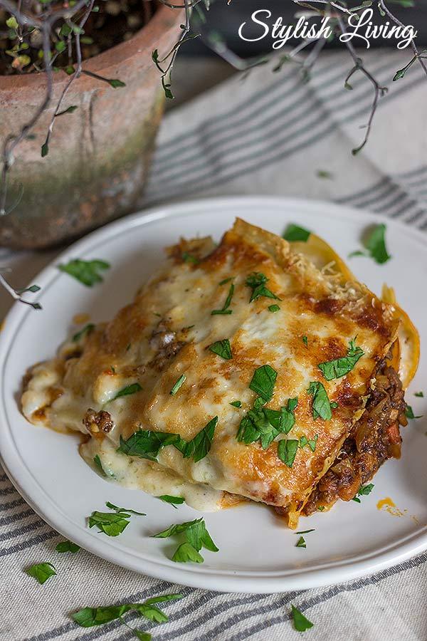 Rezeptbild:  Lasagne Bolognese mit Béchamelsauce