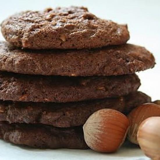 Rezeptbild: Schoko-Cookies mit Haselnüssen