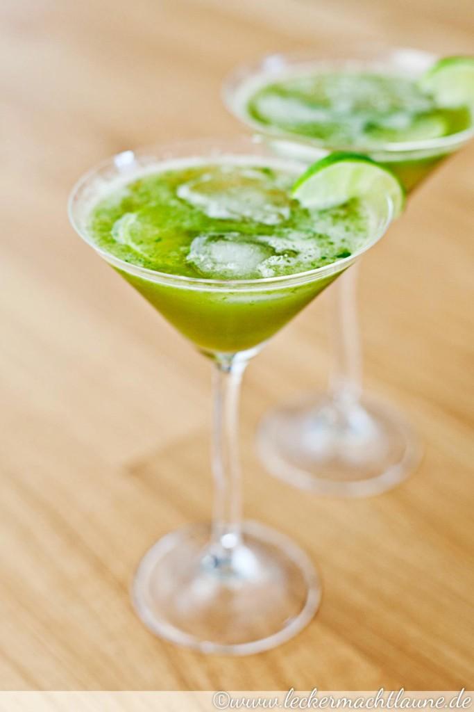 Rezeptbild: Basilikum-Limetten-Limonade