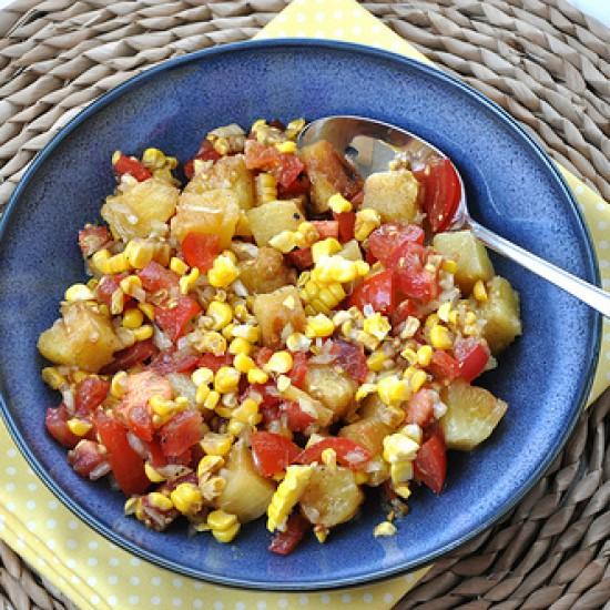 Rezeptbild: Gegrillte Ananas Salsa