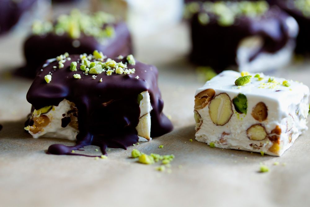 Rezeptbild: Pralinen aus Weißem Nougat