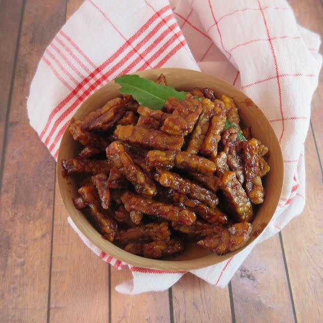Rezeptbild: Gebackenes Tempeh in Sojasoße 