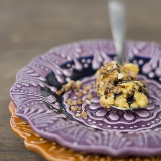 Rezeptbild: Kürbis-Parfait mit Balsamico-Sirup