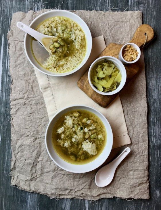 Rezeptbild: Reissuppe mit Shrimps – Kao Tom Goong