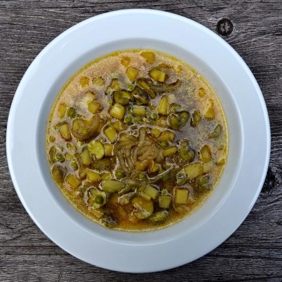 Rezeptbild: Suppe mit Bohnen & Erbsen