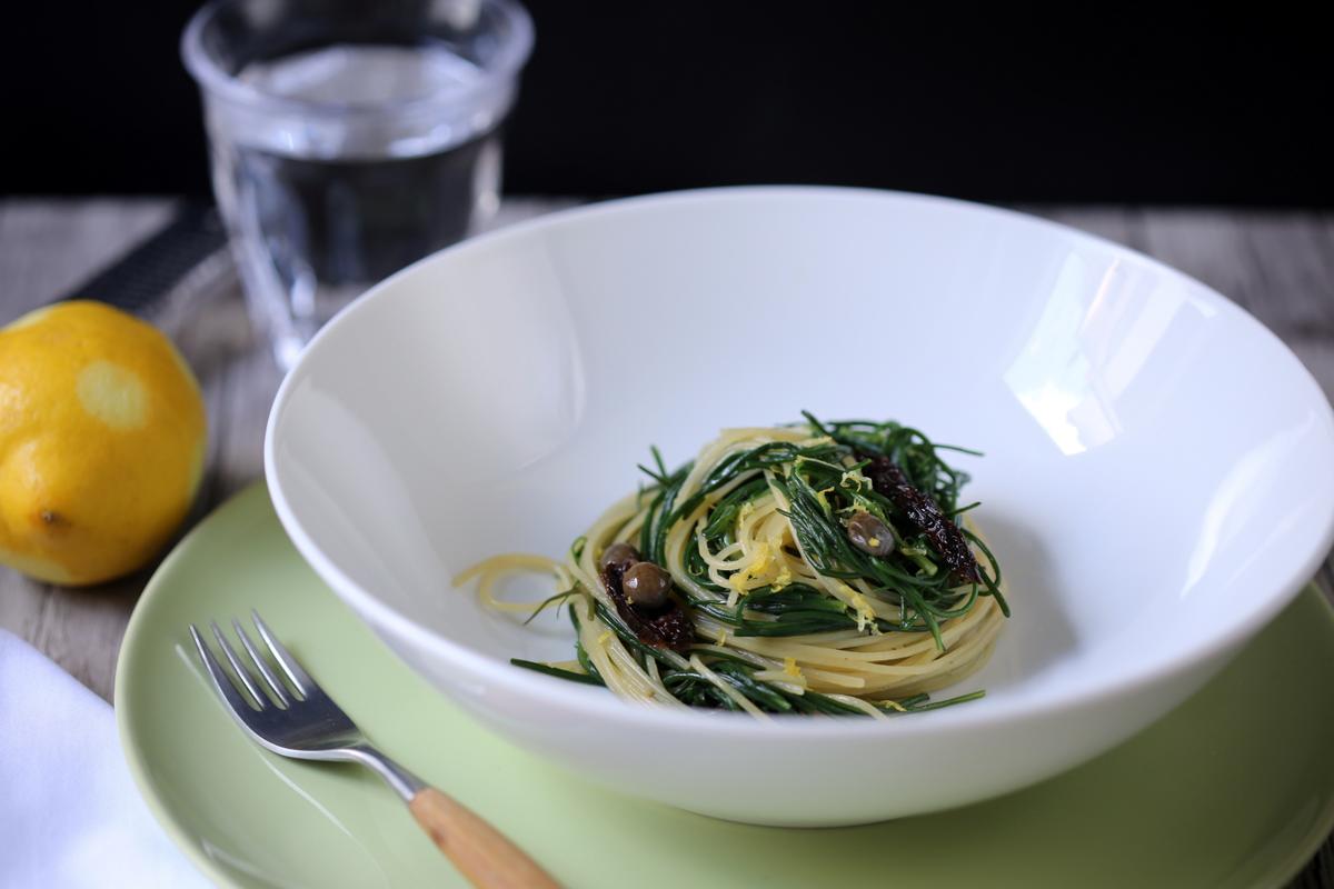 Rezeptbild: Capellini agli agretti 