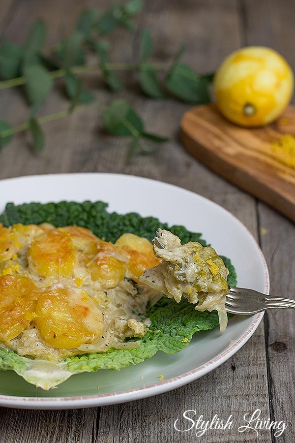 Rezeptbild: Wirsing-Kartoffel-Auflauf mit Béchamelsauce