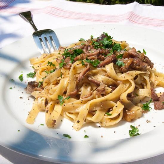 Rezeptbild: Tagliatelle mit Lamm