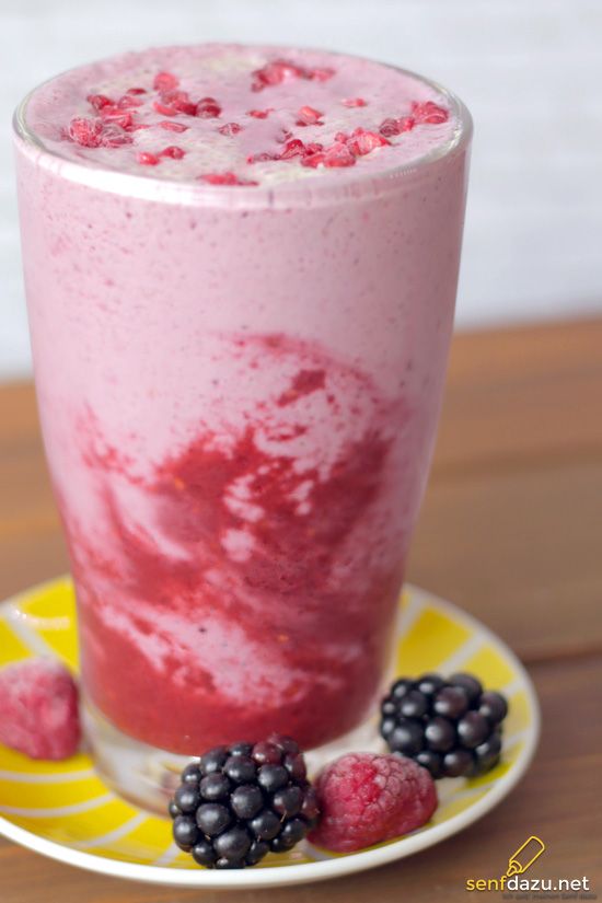 Rezeptbild: Himbeer Brombeer Smoothie Shake