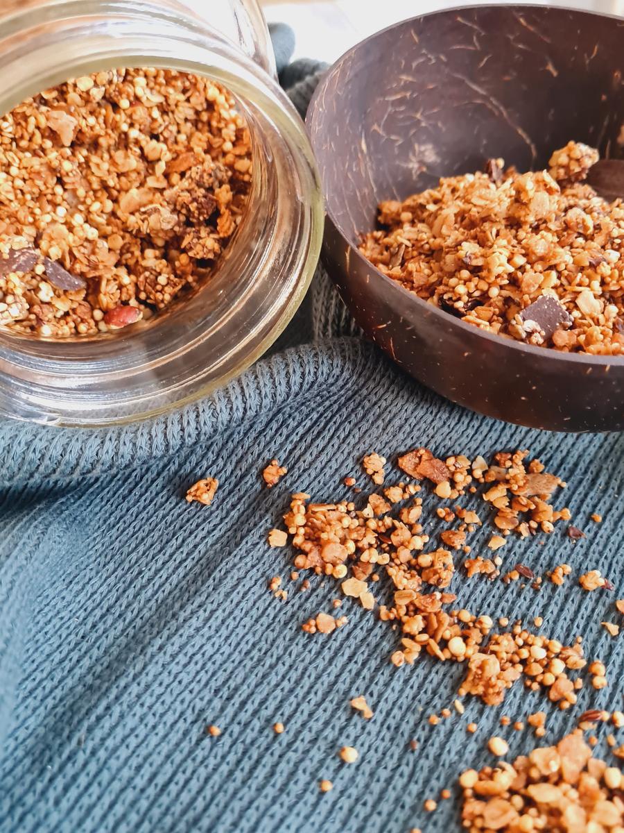 Rezeptbild: Veganes Granola ohne Zucker