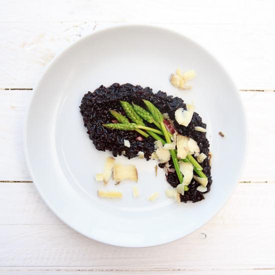 Rezeptbild: Schwarzes Risotto