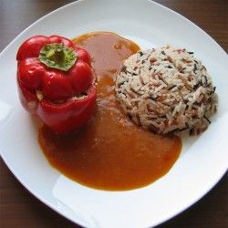 Rezeptbild: Gefüllte Paprikaschoten