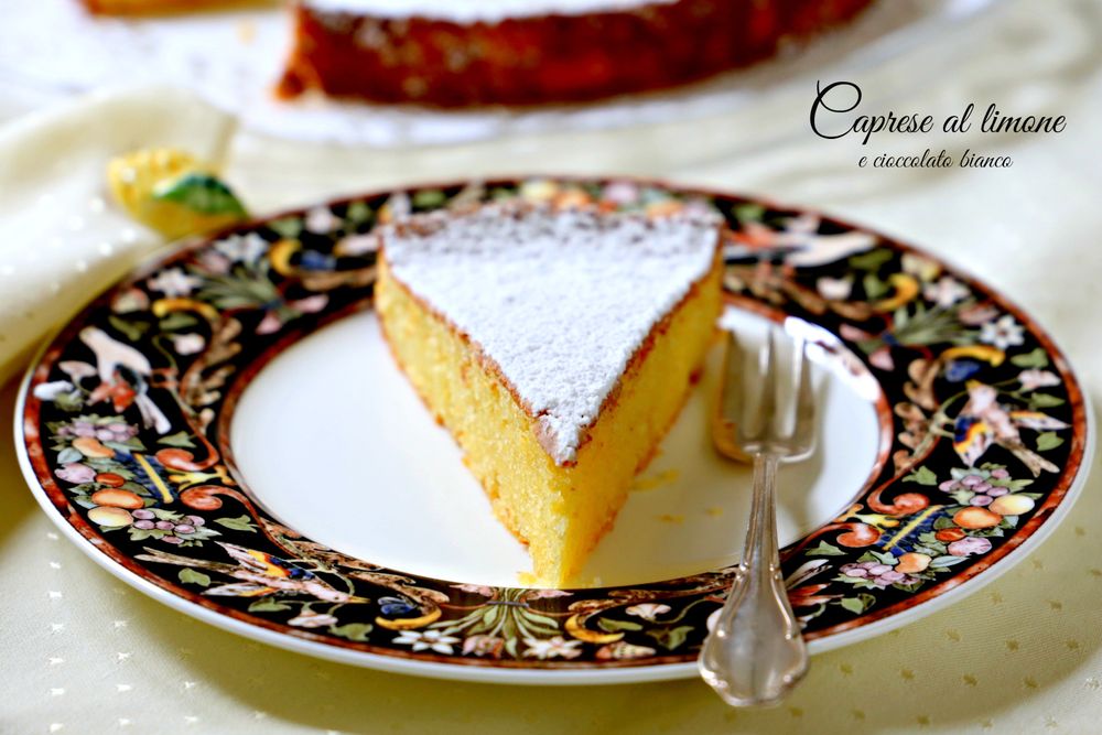 Rezeptbild: Torta Caprese al limone e cioccolato bianco