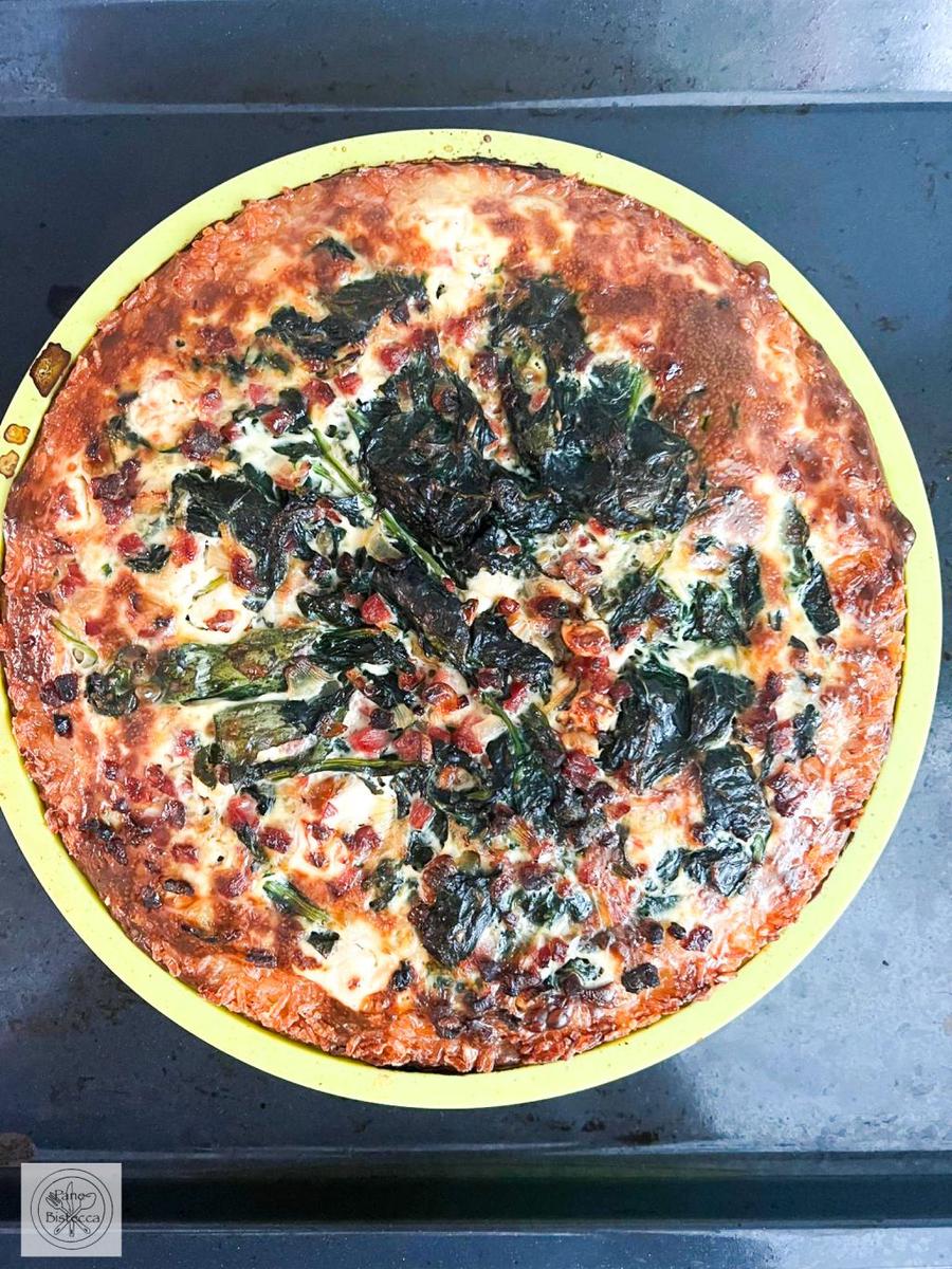 Rezeptbild: Reiskuchen mit Spinat und Feta