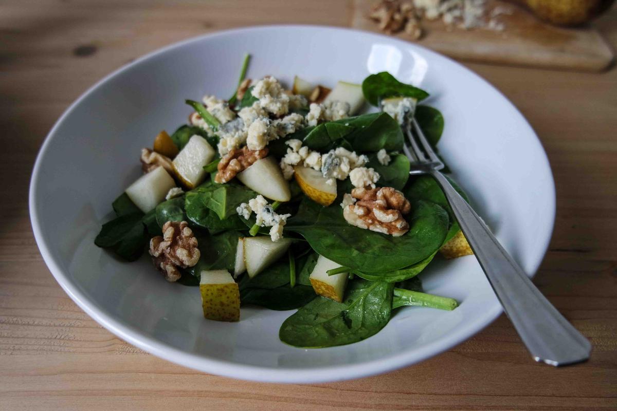 Rezeptbild: Spinatsalat