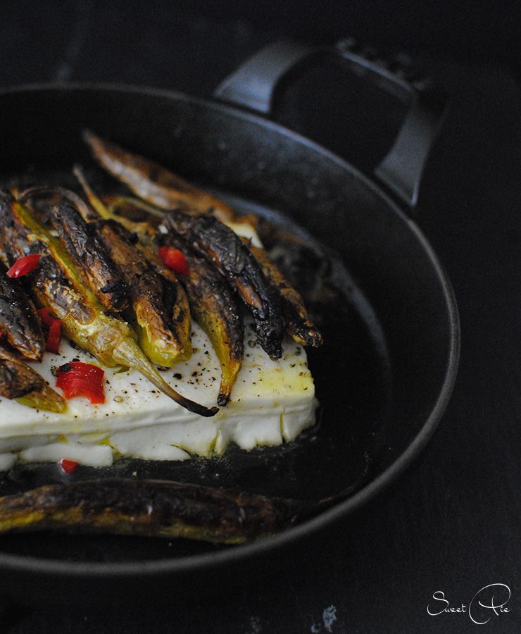 Rezeptbild: gebackener Feta mit Peperoni