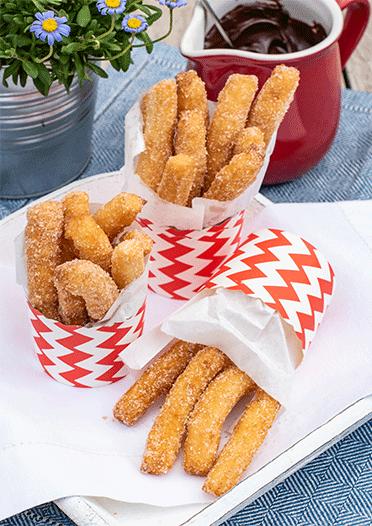 Rezeptbild: Churros mit Schokoladensauce