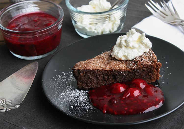 Rezeptbild: Kladdkaka – Schwedischer Schokoladenkuchen