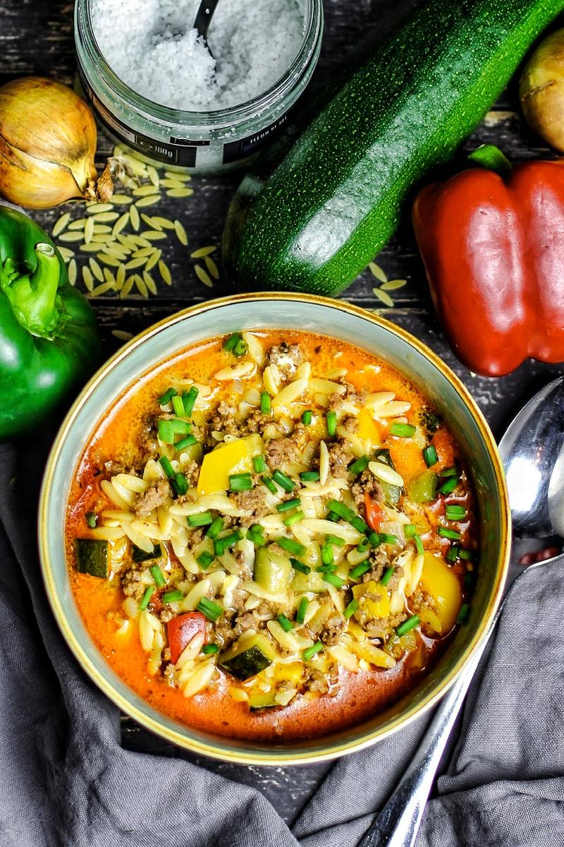 Rezeptbild: Hackfleisch Nudel Eintopf