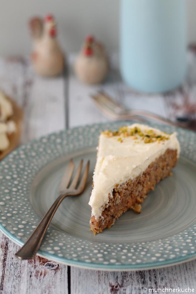 Rezeptbild: Karottenkuchen mit Walnüssen